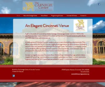 Thecarnegiecenter.org(The Carnegie Center of Columbia Tusculum) Screenshot