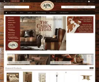 Thecarolinacabinstore.com(Rustic Furniture & Cabin Accents) Screenshot