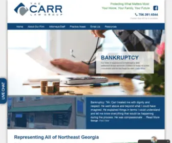 Thecarrlawgroup.com(Attorneys in North Georgia) Screenshot