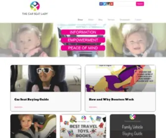 Thecarseatlady.com(The Car Seat LadyNew Home) Screenshot