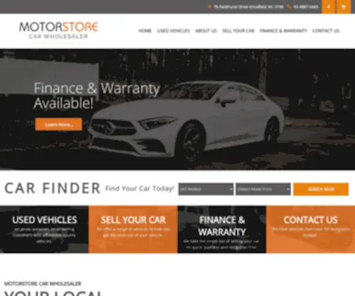 Thecarwholesaler.com.au(Motor Store) Screenshot