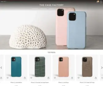 Thecasefactory.com(Leather iPhone & AirPods Cases) Screenshot