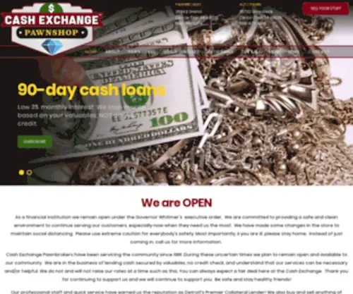 Thecashexchange.com(The Cash Exchange) Screenshot