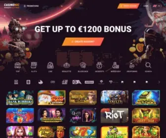 Thecasinonic.com Screenshot