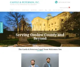 Thecastlelawfirmonline.com(CASTLE &amp; PETERSON) Screenshot