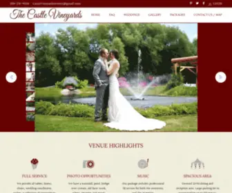 Thecastlevineyards.com(Wedding Venue) Screenshot