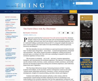 Thecatholicthing.com(The Catholic Thing) Screenshot