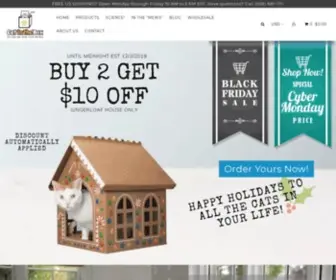 Thecatisinthebox.com(Goodbye old Amazon boxes) Screenshot