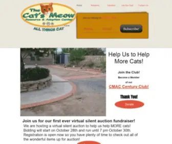 Thecatsmeowlascruces.com(The Cat's Meow Adoption Center) Screenshot