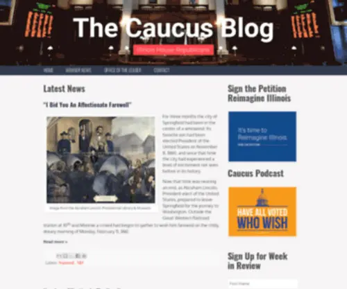 Thecaucusblog.com(The Caucus Blog of the Illinois House Republicans) Screenshot