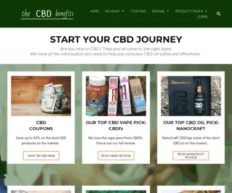 Thecbdbenefits.com(CBD Benefits) Screenshot