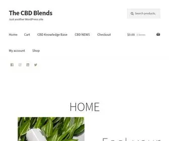 Thecbdblends.com(Just another WordPress site) Screenshot