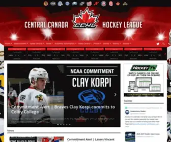 Thecchl.ca(Central Canada Hockey League) Screenshot