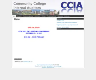 Theccia.org(Community College Internal Auditors) Screenshot