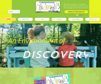 Theccm.org(The mission of Chesapeake Children's Museum) Screenshot