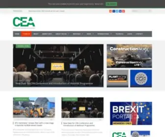 Thecea.org.uk(Construction Equipment Association) Screenshot