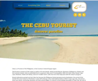 Thecebutourist.com(The Cebu Tourist) Screenshot