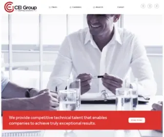 Theceigroup.com(Technical Staffing Firm) Screenshot