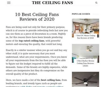 Theceilingfans.info(9 Best Ceiling Fans Reviews of 2022) Screenshot