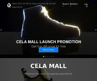 Thecela.com(CELA is an augmented reality (AR)) Screenshot