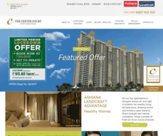 Thecentercourt.co.in(Top Apartment in Gurgaon) Screenshot