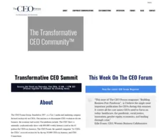 TheceoforumGroup.com(Interviewing CEOs who are changing the fabric of American society) Screenshot