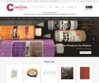 Theceramicshop.com(Discounted ceramic supplies for schools) Screenshot
