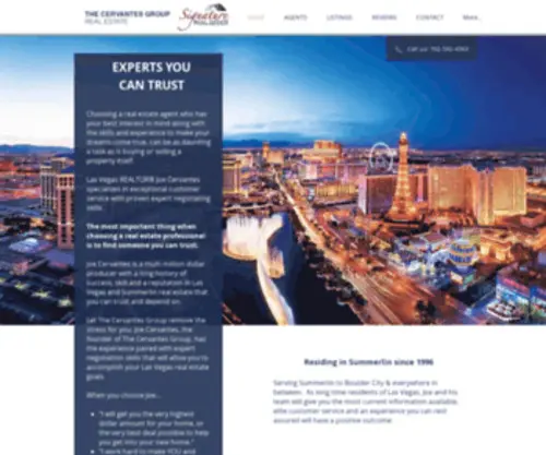 Thecervantesrealestategroup.com(Las Vegas Realtor) Screenshot