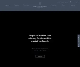 ThecFigroup.com(Corporate Finance International) Screenshot