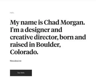 Thechadmorgan.com(Chad Morgan) Screenshot