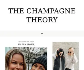 Thechampagnetheory.com(THE CHAMPAGNE THEORY) Screenshot