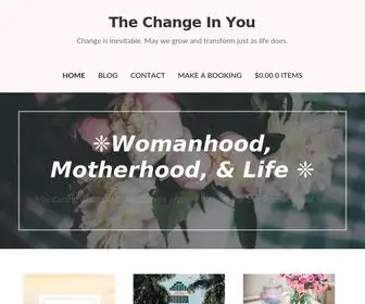 Thechangeinyou.com.au(Change is inevitable) Screenshot