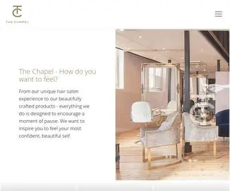 Thechapel.co.uk(THE CHAPEL Hairdressing Hair Salon Tunbridge Wells Islington) Screenshot