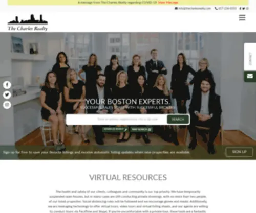 Thecharlesrealty.com(Boston Real Estate) Screenshot