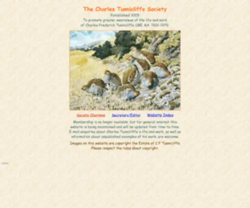 Thecharlestunnicliffesociety.co.uk(The Charles Tunnicliffe Society) Screenshot