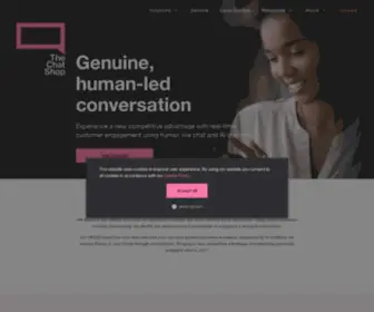 Thechatshop.com(Experts in AI Chatbots and human conversation) Screenshot