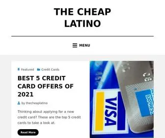 Thecheaplatino.com(The Cheap Latino) Screenshot