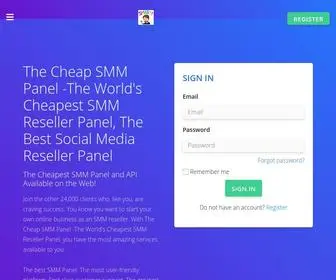Thecheapsmm.com(The Cheap SMM Panel) Screenshot