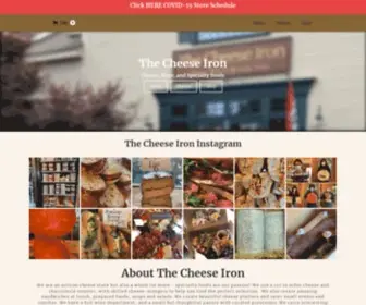 Thecheeseiron.com(The home page of The Cheese Iron website) Screenshot