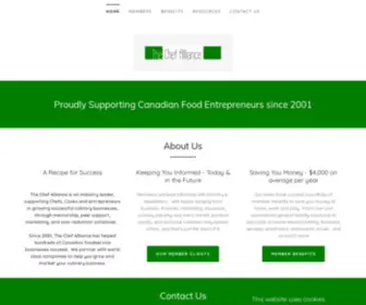 Thechefalliance.com(Chef Alliance) Screenshot