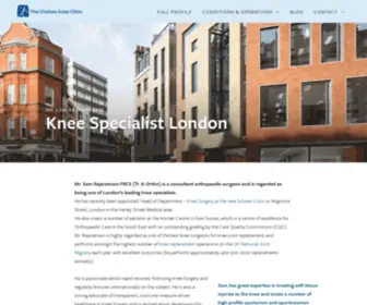 Thechelseakneeclinic.com(Knee Specialist London) Screenshot