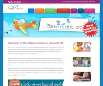 Thechildrensclinicms.com(The Children's Clinic) Screenshot