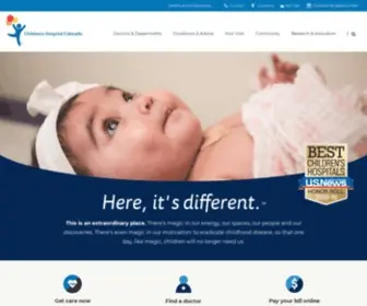 Thechildrenshospital.org(thechildrenshospital) Screenshot