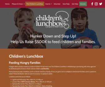 Thechildrenslunchbox.org(The Children’s Lunchbox) Screenshot