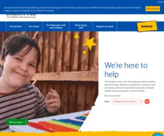 Thechildrenstrust.org.uk(For children with brain injury) Screenshot