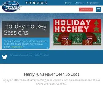 Thechiller.com(The Chiller Ice Rinks) Screenshot