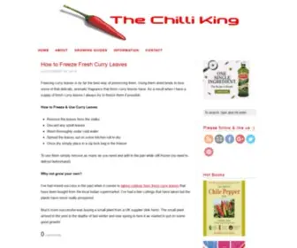 Thechilliking.com(The Chilli King) Screenshot