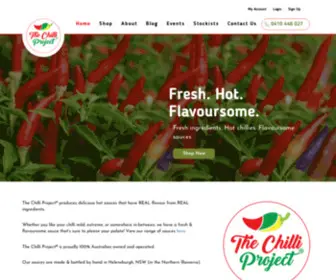 Thechilliproject.com.au(Australian made hot sauces with REAL flavour) Screenshot