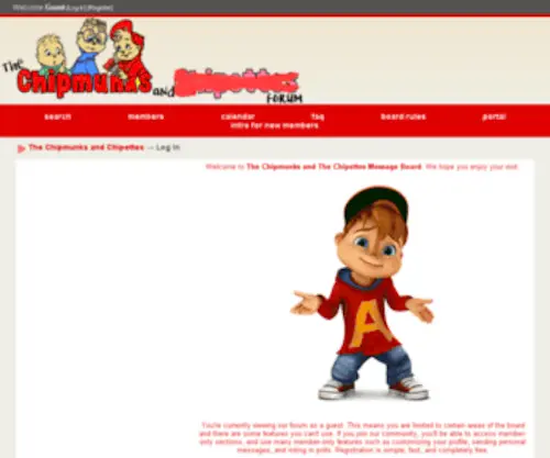 Thechipmunks.net(The Chipmunks and The Chipettes) Screenshot