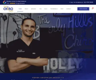 Thechiroguy.com(Chiropractor in Beverly Hills) Screenshot